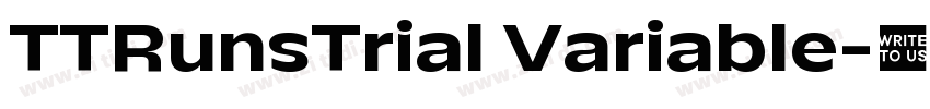 TTRunsTrial Variable字体转换